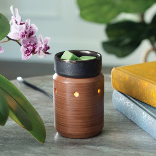 PEWTER WALNUT MIDSIZE ILLUMINATION FRAGRANCE WARMER